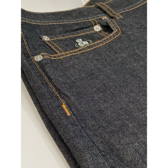 Luigi Borrelli Denim Jeans Blue Mens 44 (42 Actual) Luxury Button Fly 29 Inseam - Picture 4 of 16